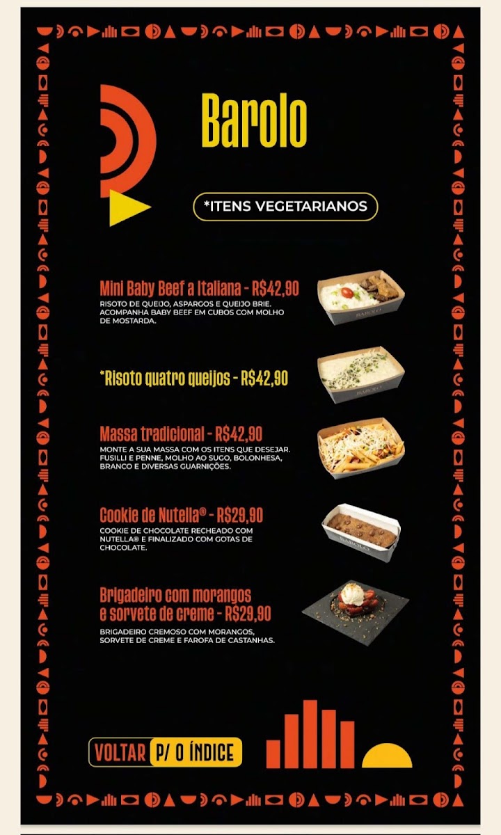 Barolo Restaurante Menu - Image 1
