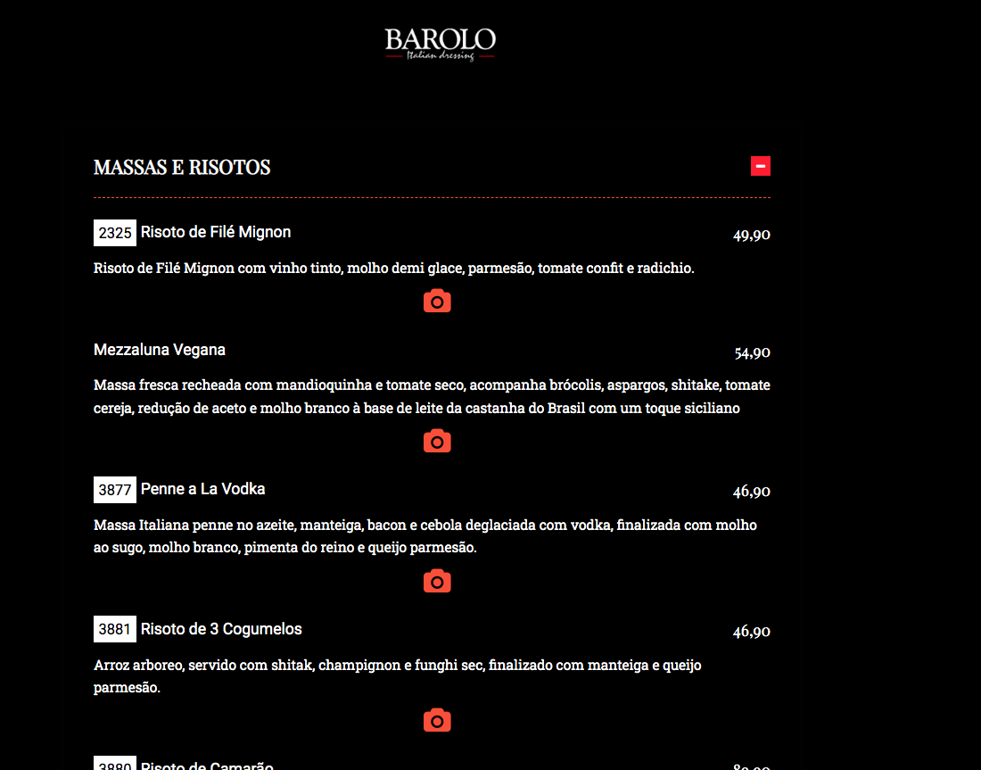 Barolo Restaurante Menu - Image 2